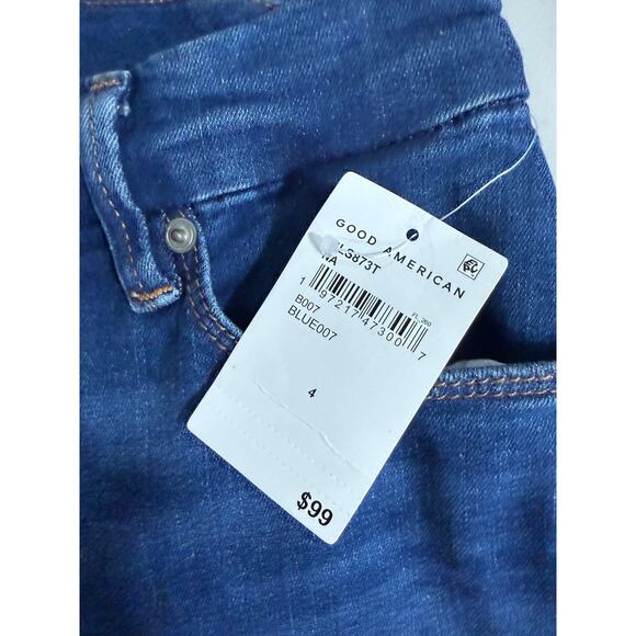 NWT Good American Good Legs Straight Mid-Rise Jeans Blue007 Women’s 4 / 27 - Picture 7 of 10